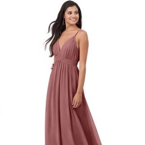 Azazie Rowena Formal Dress Size A6 in Desert Rose